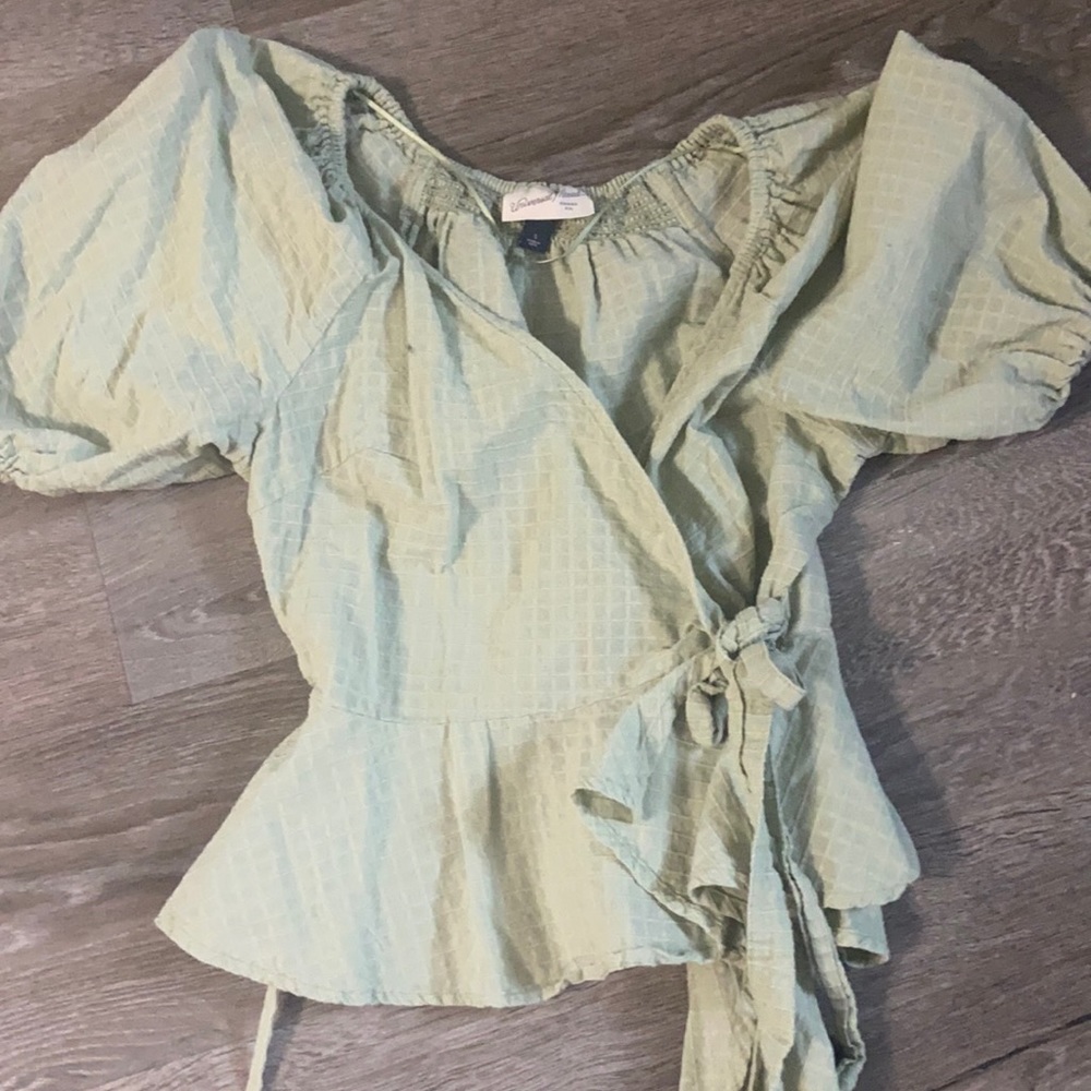 Sage green shirt